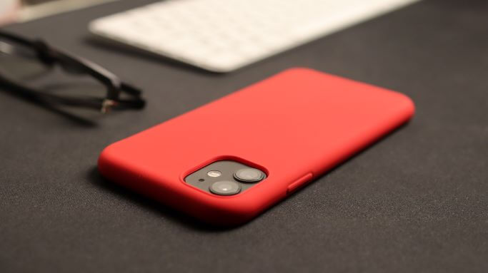 Silikónové púzdro Soft joy Apple iPhone 14 - Červené
